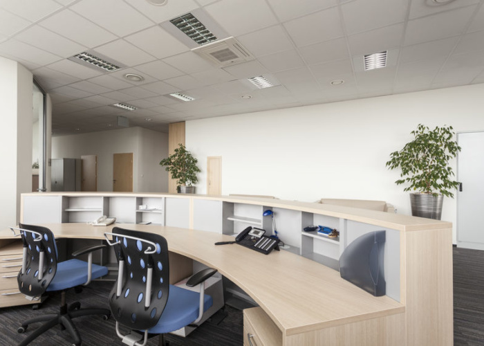 Office Reception room of a new contemporary office